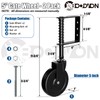 BOODVON 5" Heavy Duty Gate Caster, Spring Loaded Gate Wheels,