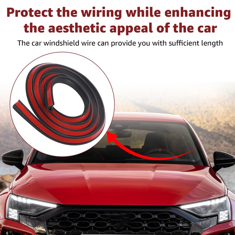 6.56FT Car Cable Wire Hider,Car Windshield Wire Hider,Light bar Wire