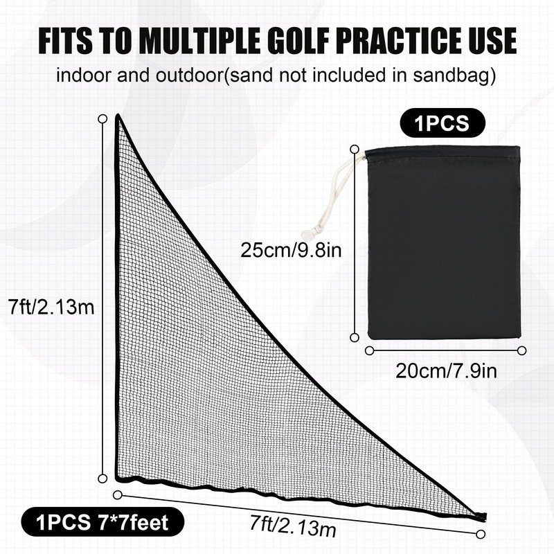 Golf Shank Net Attachment for Golf Hitting Nets with Sandbag，7