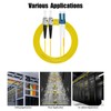 Fibergaga-OS2 LC/UPC to ST/UPC Fiber Patch Cable,Single-Mode Fiber, Duplex 9/125µm,OD