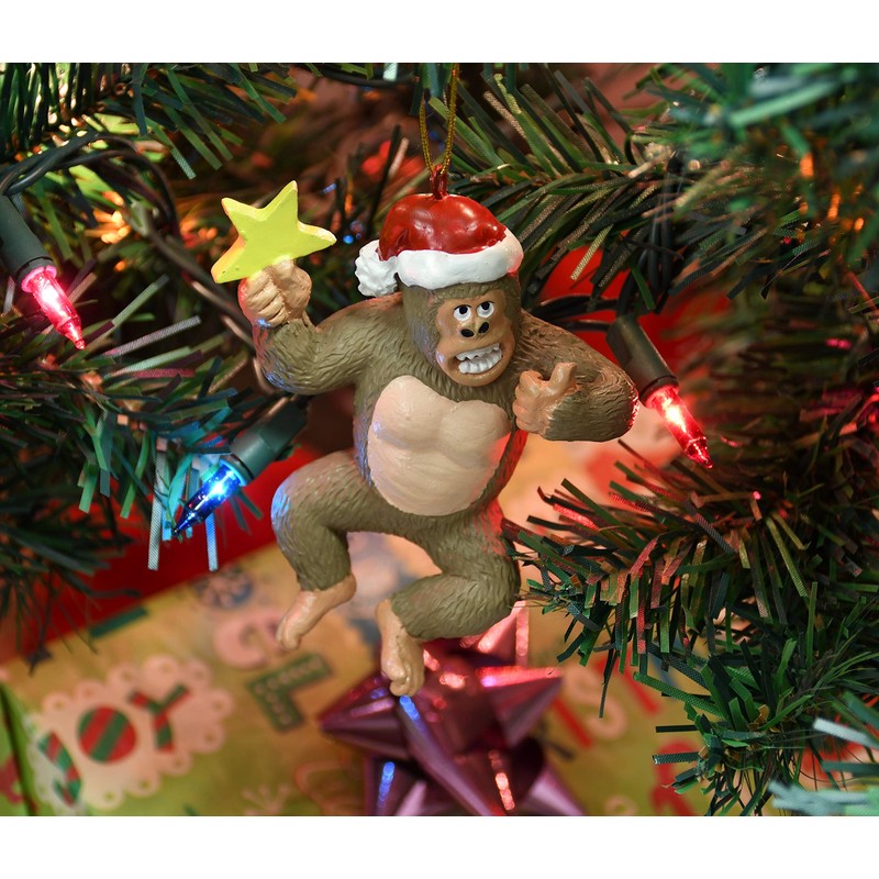 Tree Buddees King Kong Climbing The Tree Large Christmas Ornament