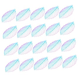 Operitacx 20 Stück Blattanhänger aus Legierung hinterlässt Charme Blätter Anhänger selber machen Reize hand schmuck schmuckherstellung Schmuck DIY Anhänger Schmuckanhänger selber machen