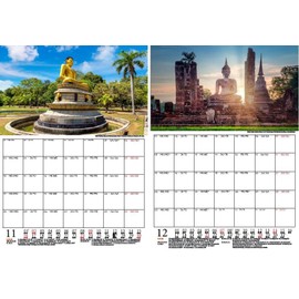 Seelenzauber Buddhazauber Planner, DIN A4 Calendar for 2025, Zen Buddhism, Feng Shui