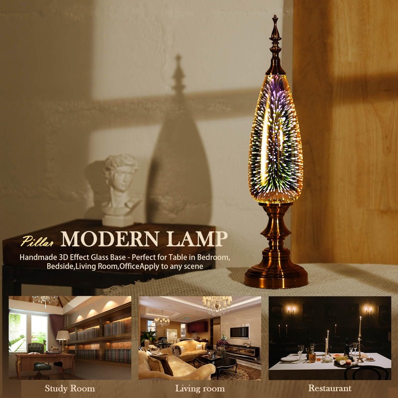 Porseme Table Lamp Decorative Turkish Arabian Desk Lamp with Handmade