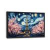 Eiffel Tower Large Wall Art Paris Cherry Blossom Pictures Wall