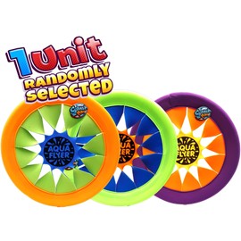 JA-RU Soft & Safe Frisbee Throwing Disc Splash Fun Aqua Flyer 12" (1 Disc Assorted) Flying Discs for Kids & Adult Girl & Boy Toys. Fidget Party Favors Outdoor Family Game Easy & Professional. 1031-1