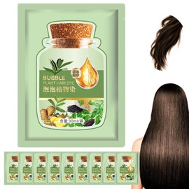 Tinte for el cabello de plantas naturales, 10 piezas de tinte for el cabello de plantas de burbujas 30 ml tinte for el cabello de burbujas tinte for el cabello de plantas de burbujas cuidado del cabel