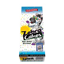 Little Debbie Zebra Cakes, Large 3.1 ounce, Individually Wrapped (Pack of 6)