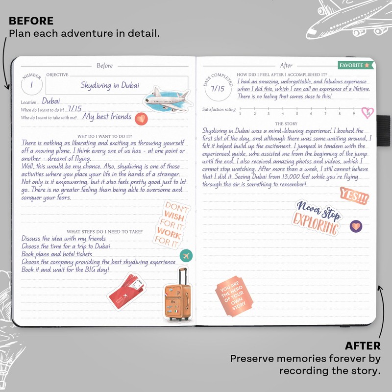 Legend Bucket List Journal – The Ultimate Notebook to Plan
