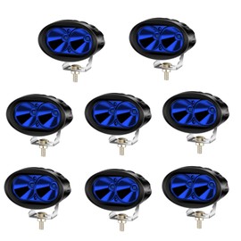 YnGia 20W LED Forklift Light 8PCS Blue Safety Light, Forklift Safety Warning Light Warehouse Forklift Lights 12-80V