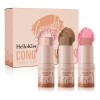 Set De 3 Espátula Lasting Contouring Stick Contorno Blush