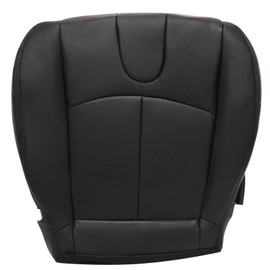 Priprilod Graphite Black Perforated Leather Driver Side Bottom Replacement seat Cover Compatible with Infiniti G37 2008 2009 2010 2011 2012 2013