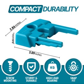 Makita 18V Drill Holder - Snap Fit Accessory Mount - Strong Grip Tool Holder with 12 Screws - Easy to Install & Lock - Made in USA