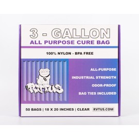 Turkey Bags multipurpose | RVTUS| 50 PACK| 3 GALLON| 18X20 INCHES| 100% NYLON| BPA FREE