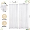 Shillance 30ft x 10ft White Backdrop Curtain with Lights for
