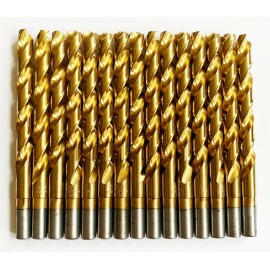 Craftsman 15 CRAFTSMAN TITANIUM 13/32" HIGH SPEED STEEL DRILL BITS SPLIT POINT METAL GOLD