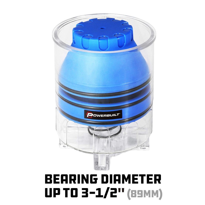 Powerbuilt Deluxe Portable Bearing Packer, Grease Gun Attachment, Auto Specialty