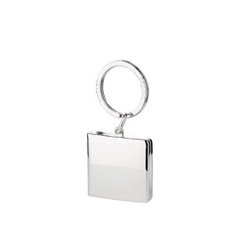 Key Ring with Photo Frame Silver Plated / Silvered