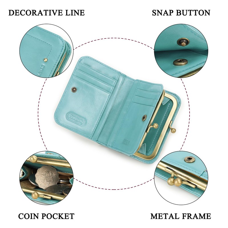 [Contact's serie] Full Grain Leather Bifold Wallet RFID Blocking 9