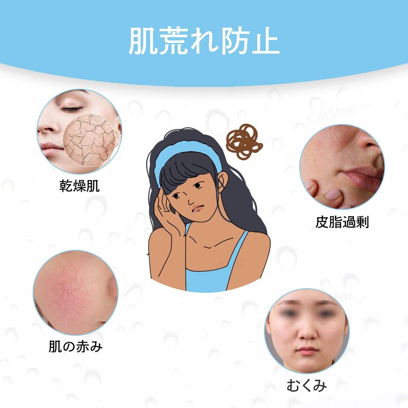 CatMoz Gel Face Mask, Cool and Cool, Skin Soothing, Eliminates