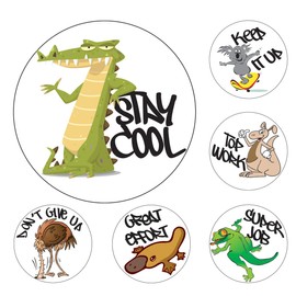 Avery Merit and Reward Stickers, Australian Animals, 30 mm Diameter, 96 Stickers (69601)