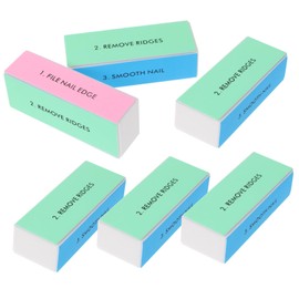 IWOWHERO 10pcs Washable Sponge Nail Shiner Buffers Multi-Functional Nail Files with Four Sides for Filing Smoothing and Shining for Home and Salon Use