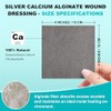 Ag Silver Calcium Alginate Wound Dressing 4" x 4", Non