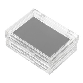 WOONEKY 2pcs Empty Magnetic Eyeshadow Palette Box with Transparent Cover for Organizing Makeup Shades for Eyeshadow Blush Highlighter and Powder Storage