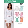 New Look Sewing Pattern 6892: Misses Tops, Size A, A