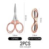 NIDHFG 2 Pieces Of Folding Scissors, Portable Scissors, Stainless Steel