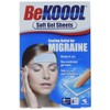 BeKoool Be Koool Gel Sheets for Adults Migraine, 4 Count