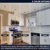 LUXRITE 3 Inch Square LED Recessed Ceiling Light with J-Box,
