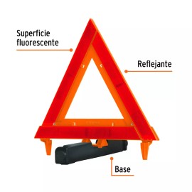 Truper Triángulo De Seguridad Truper®, De Plástico, 29 Cm, 10943