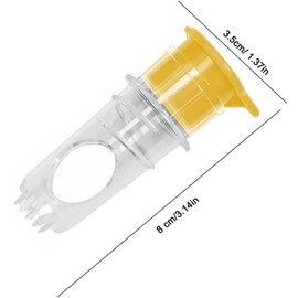 Mtxorvix Screw Top Lemon Squeezer, Lemon Juicer Squeezer, Manual Screwtop Portable Citrus Juicer with Built-In Filter, Lime & Orange Compact Extractor Press (Yellow)