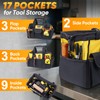 TICONN Heavy Duty Tool Bag with Multi-Pockets, Portable Tool Box