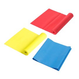 Mipcase 3pcs Resistance Exercise Band Latex Stretch Bands for Yoga Pull Up Assist Fitness Training Slimming Red Portable Lightweight
