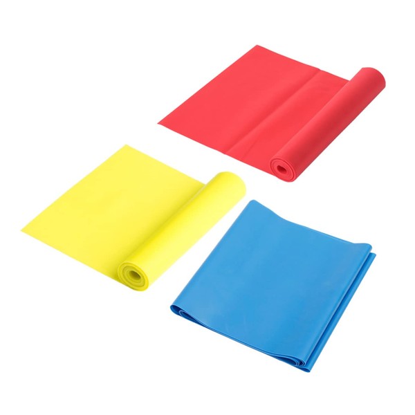 Mipcase 3pcs Resistance Exercise Band Latex Stretch Bands for Yoga