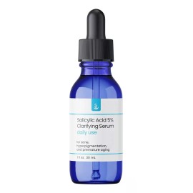 Pure Organic Ingredients Ácido Salicílico Puro Solución 5% (30 Ml), Suero Exfoliante