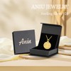 Aniu Gold Cremation Jewelry for Ashes S925 Sterling Silver Compass