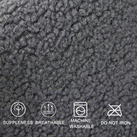 GYHH Sofa Armchair Covers for Arms, Nonslip Sofa Headrest Cover Sherpa Arm Covers with Pockets for Recliner Chair Armchair Slipcovers Furniture Protector