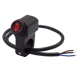 22" Motorcycle Handle Switch Combination Horn Switch Steering Switch Headlight Switch Start Switch (22MM Waterproof Single Switch)