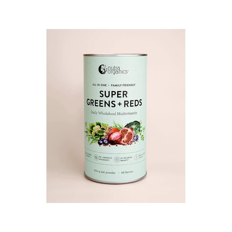 Nutra Naturals Super Greens and Reds, Watermelon Strawberry / 300g