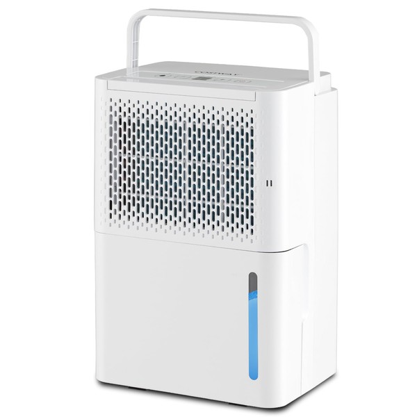 COSTWAY Dehumidifier for Basement, 2000 Sq. Ft 32 Pint Quiet & Energy Efficient Dehumidifier w/Continuous/Drying/Auto Mode, 24H Timer, Drain Hose & Portable Handle for Home Basements Bathroom Bedroom
