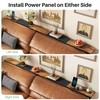 76.9" Narrow Console Table with Power Outlet for Living Room