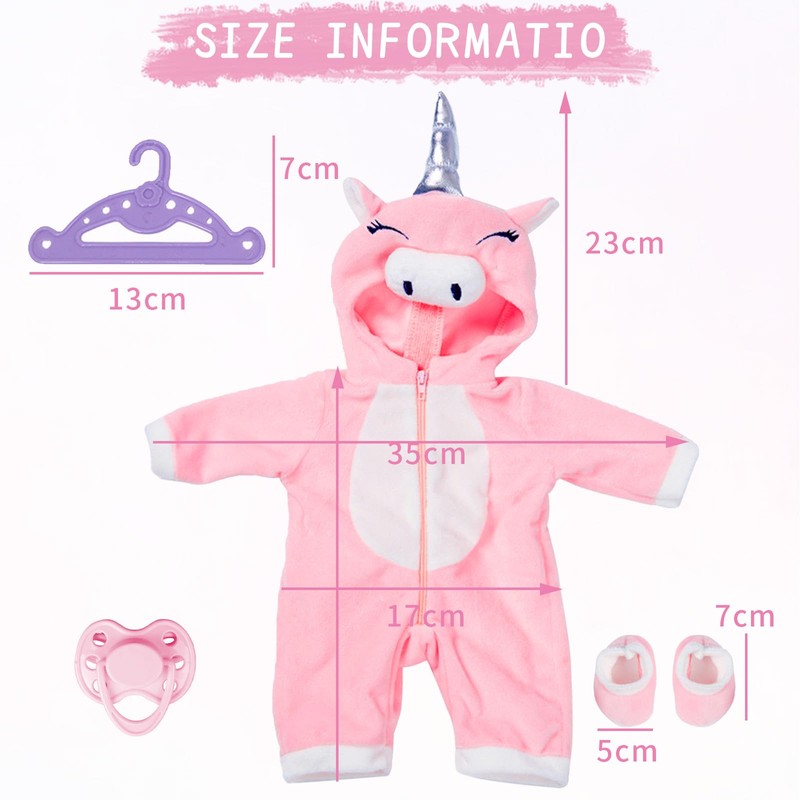 Baby Doll Clothes 35-45 cm Doll Clothes Set