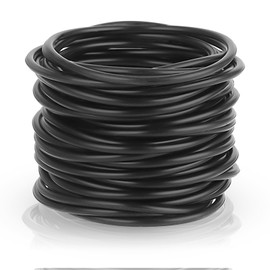 40 Pieces Black Silicone Jelly Bracelets Stretchy 80s Gummy Silicone Wristbands Hair Ties Black Jelly Bracelets Rubber Bracelets for Party Favors, Adults, Women Party Accessories