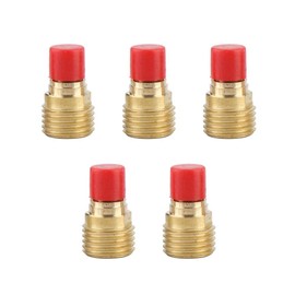 45V44 TIG Welding Torch Gas Lens Collet Body, 2.4mm - 3/32" Inch Aperture Copper Welding Accessories for WP-9 WP-20 WP-22 (5-Pack)