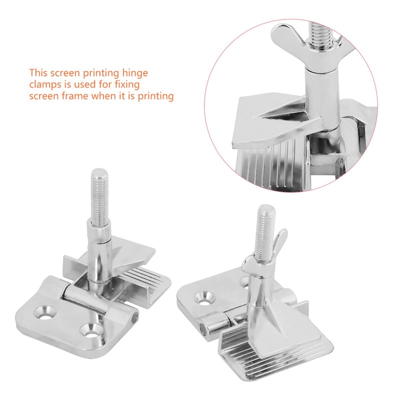 Zinc Alloy Silk Screen Printing Clamp Hinge Set for Hobbyists