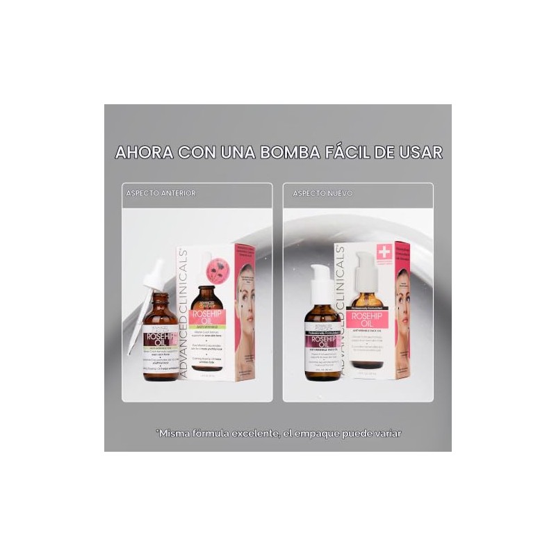 Advanced Clinicals Rosehip Oil Anti-wrinkle Face Oil with Vitamin C