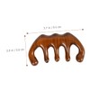 Gatuida Green Sandalwood Comb Scalp Massage Brush Wide Tooth Detangler